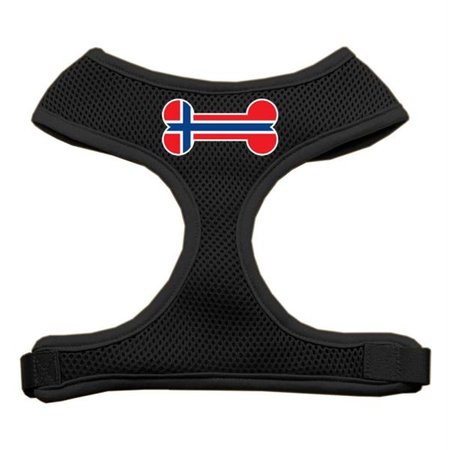 UNCONDITIONAL LOVE Bone Flag Norway Screen Print Soft Mesh Harness Black Small UN806176